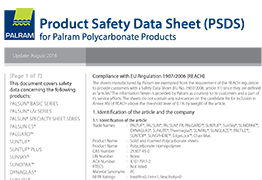 PRODUCT SAFETY DATA SHEET