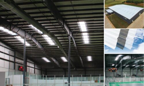 Polycarbonate Roofing Solution Maximizes Natural Light in Score OKC Sports Facility