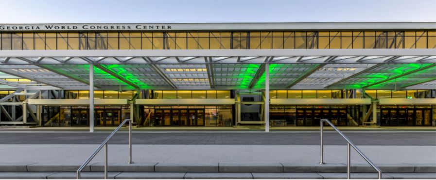 A Modern Polycarbonate Canopy at Georgia World Congress Center