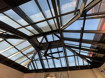 SUNTUF® EZ-Glaze Glass-like profiled polycarbonate sheets for DIY roofing, DIY skylights, clear patio covers, and patio canopies