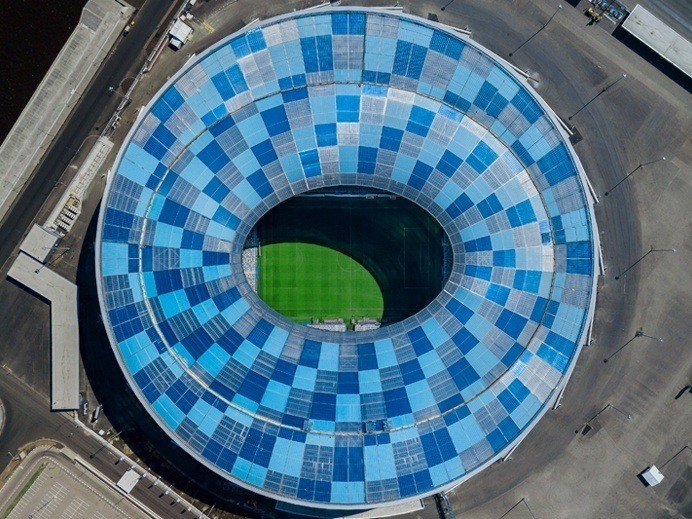 FIFA World Cup Games Under a Palram Polycarbonate Roof