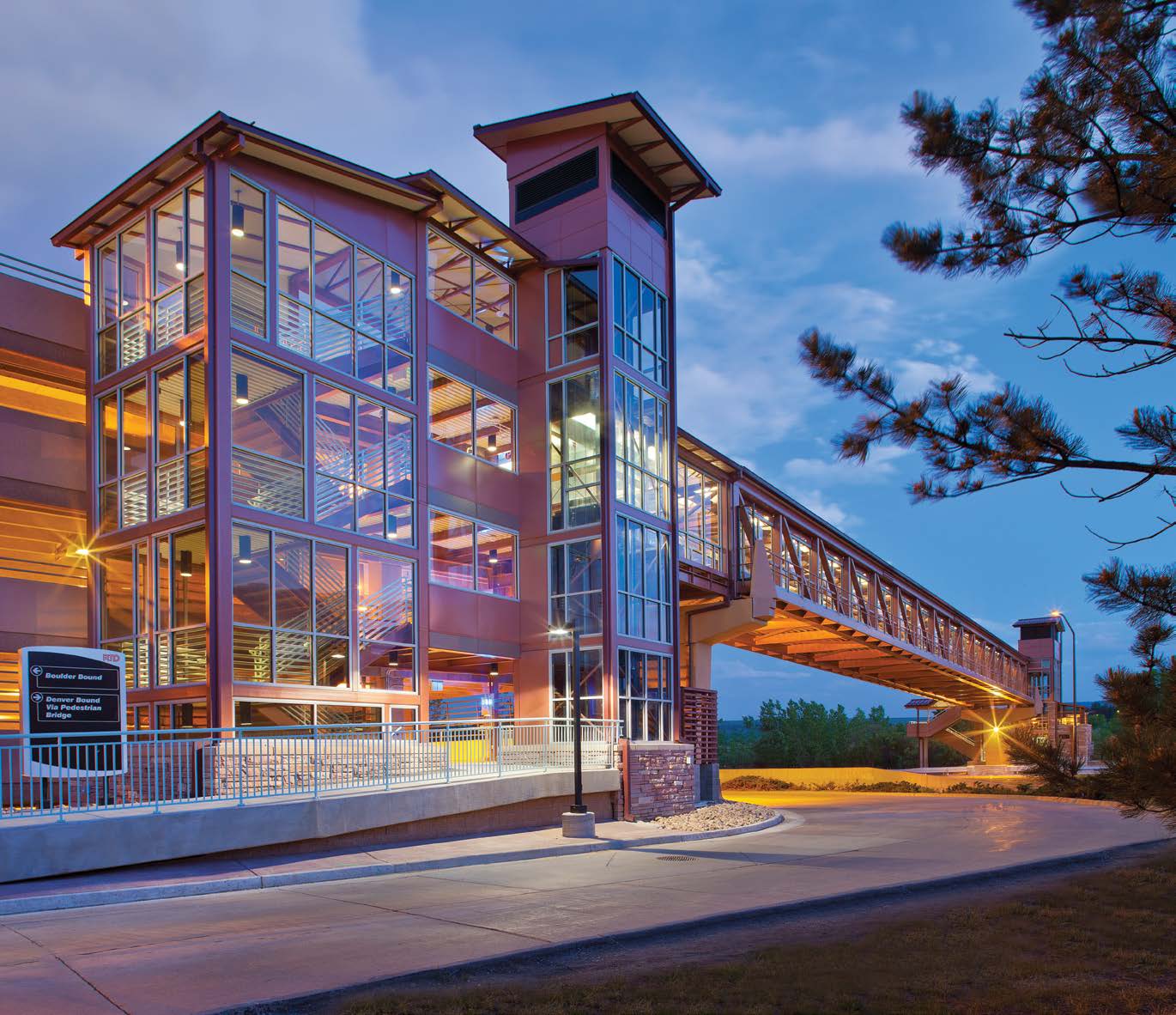 PALGARD Pedestrian Bridge Glazing, Denver, Colorado, USA